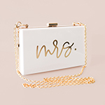 White MRS Acrylic Purse